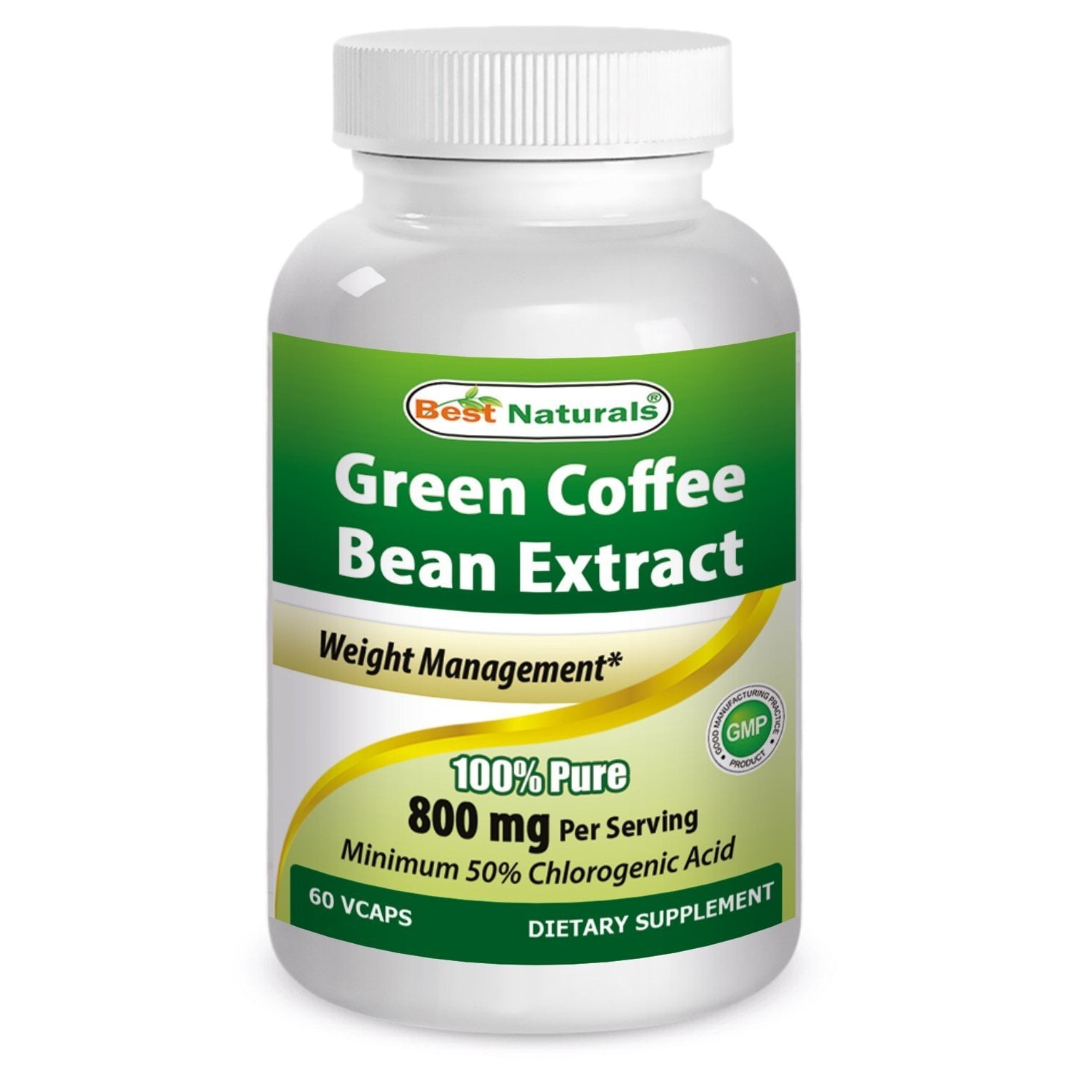 Best Naturals Green Coffee Bean Extract, 400mg per Capsule, 60 Vcaps