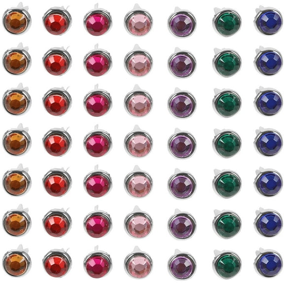 IFANLANDOR 50Pcs Assorted Color Metal Brads for Handicrafts and Decoration