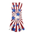 thumbnail image 3 of CCRFTGI 4th of July Dresses for Children Girls Size 10-12 Funny American Flag Stars Striped Mini Dress Patriotic Sleeveless V Neck Girls Dresses Watermelon Red 12-13 Years, 3 of 5