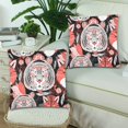 thumbnail image 2 of MKHERT Beautiful Tigers And Foxes Pillowcase Pillow Protector Cushion Cover 18x18 inch,Set of 2, 2 of 3