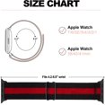 thumbnail image 5 of [Paquete de 3] Correa de reloj elástica compatible con Apple Watch Band 38 mm, 40 mm, 41 mm, 42 mm, 44 mm, 45 mm, correa deportiva de nailon trenzado ajustable y transpirable para Iwatc, 5 of 5