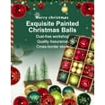 thumbnail image 4 of Christmas Ornaments Set, 44 ct Red Green White Silver Shatterproof Christmas Tree Decorations Ball Ornaments Bulk, Mixed Size Hanging Ornaments for Xmas Trees Holiday, 4 of 5