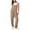 #05 Khaki 【Mix, Match & Rotate: Stock Up on Daily Colors】, variant on Women's Casual Cold Shoulder Jumpsuit Solid Suspender Jumpsuits Wide Pocket Leg Pant | UKHCCC,Army Green L