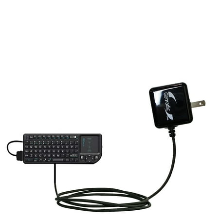 Gomadic Intelligent Compact AC Home Wall Charger suitable for the FAVI FE01-BL RT-MWK01 keyboard - High output power with a convenient, foldable plug
