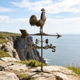thumbnail image 4 of Outdoor Metal Weather Vane, 20.5"x15.4"x28.7", 360 °   Rotation, Rust-Resistant Rooster Design (Red/Brown), 4 of 6