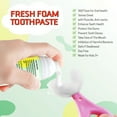 thumbnail image 6 of Pegciz Kids Foam Toothpaste (Watermelon+Orange), Children Mouthwash with U Shaped Toothbrush, Low Fluoride for Dental Care, 6 of 9