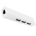 thumbnail image 5 of USB 2.0 RJ45 Network LAN Ethernet   3 Port USB Hub White, 5 of 5