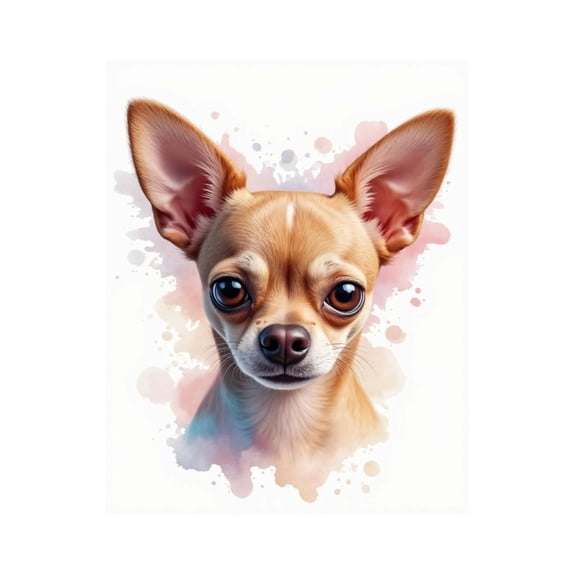 Paint by Numbers Kit for Adults, Cute Chihuahua Portrait Art Paint by Numbers, Easy Paint by Numbers Kit for Adults Beginner, DIY Adult Paint by Number Kits on Canvas, Home Decor