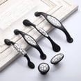 thumbnail image 3 of 1 XCrackle Metal Ceramic Door Knobs Armario Closet Pull Drawers Tiradores 6 Tamaños 143mm * 37mm * 29mm, 3 of 9
