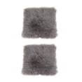 thumbnail image 1 of 2 cojines de asiento de oveja sintética para dormitorio, alfombrilla para asiento , 40x40cm, gris Gloria Cojín mullido, 1 of 9