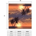 thumbnail image 4 of Sunset Coconut Palm Tree Beach Ocean Magnetic Mailbox Covers, Mail Wraps Garden Yard Home Decor for Outdoor Standard Size 21x18 in, 4 of 6