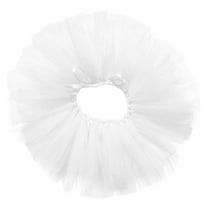 White Lace Dog Tutu Skirt - Pet Princess Dress for Small Dogs & Cats, Ballerina for Halloween, Birthday, Wedding & Photo Shoots, Adjustable Tulle Puppy Tutu Outfit
