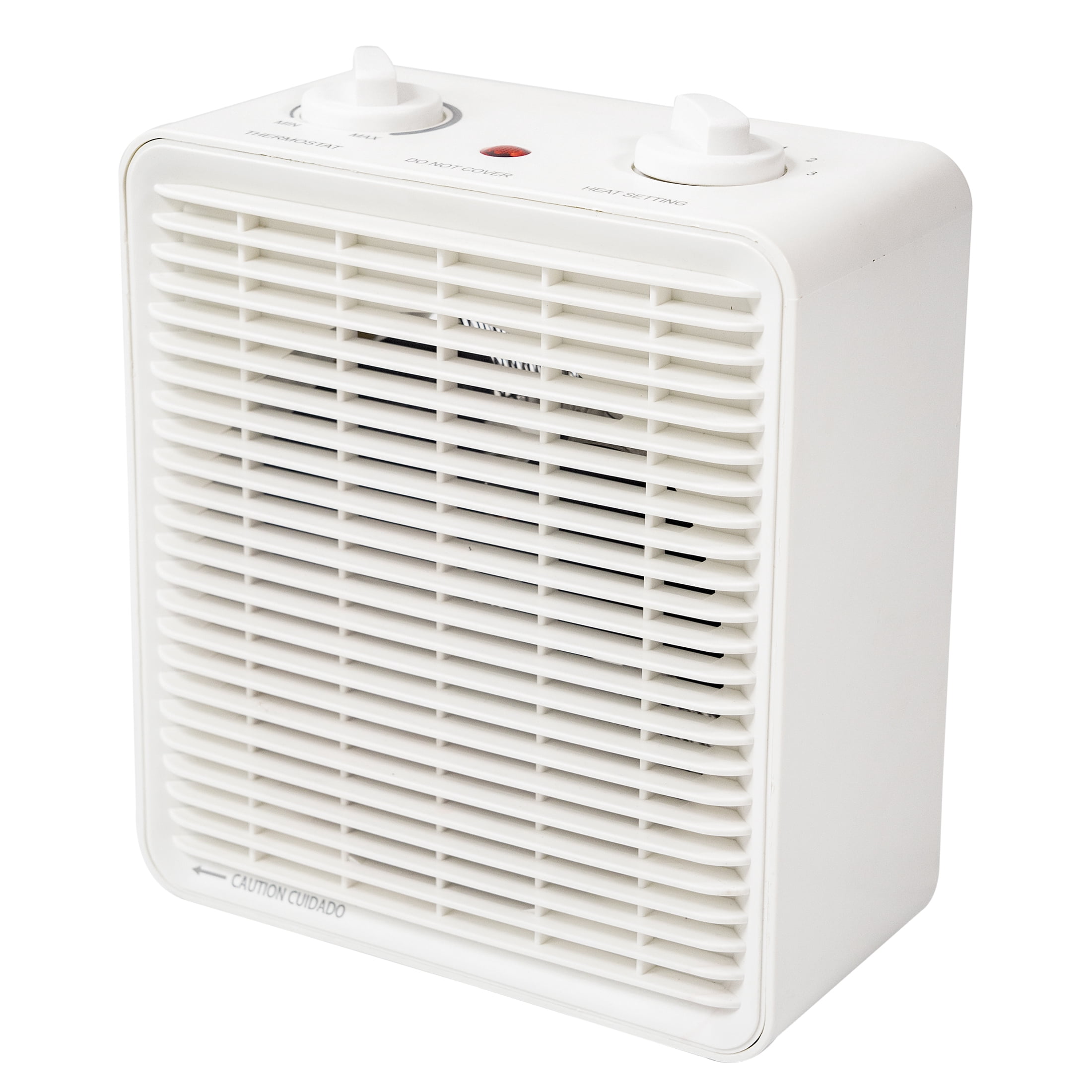 Sunko White 1500W Electric 2-Speed Forced Air Heater with Adjustable Thermostat