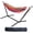 Red, variant on Fogcroll Hammock Stand Basics Double Hammock with Space Saving Metal Stand, Indoor Hammock Stand with Carrying Bag, Strong Load-Bearing, 440 Lbs Striped Print