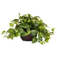 thumbnail image 1 of Nearly Natural 6681 Pothos with Vase Decorative Silk Plant, Green, 1 of 2