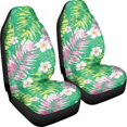 thumbnail image 3 of XYZCANDO Set of 2 Car Seat Covers for Auto Interior Automotive Accessories Waterproof Interior Accessories, Van SUV Vehicle Car Front Seat Covers, Tropical Garden Blooms, 3 of 7