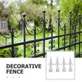 thumbnail image 3 of MOVTOTOP 4Pcs Silver Iron Fence Post Caps for DIY Enthusiasts and Professionals Outdoor Use, 3 of 6