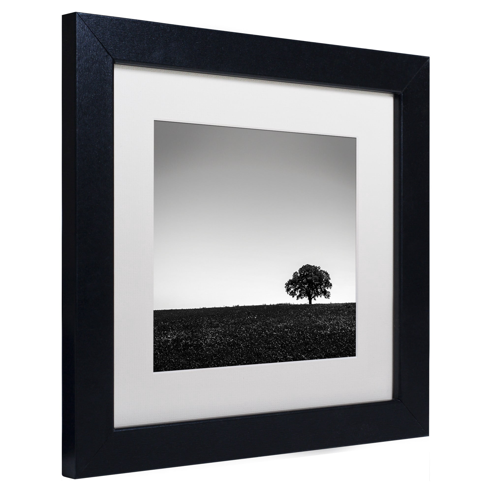 Trademark Fine Art "One Tree Hill" Canvas Art by Dave MacVicar, White Matte, Black Frame