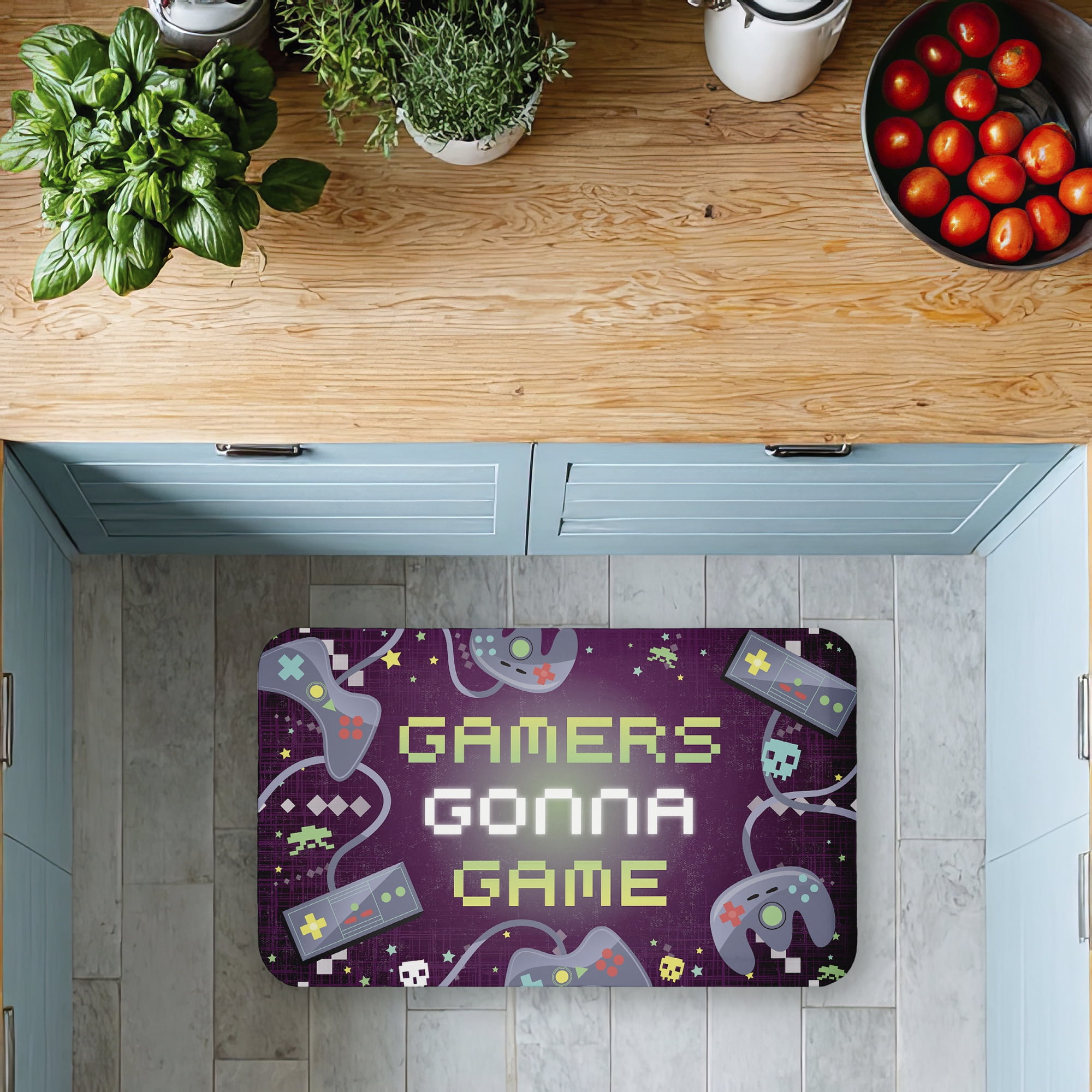Stupell Industries Gamers Gonna Game Printed Anti-Fatigue Floor Mat, design by Arrolynn Weiderhold