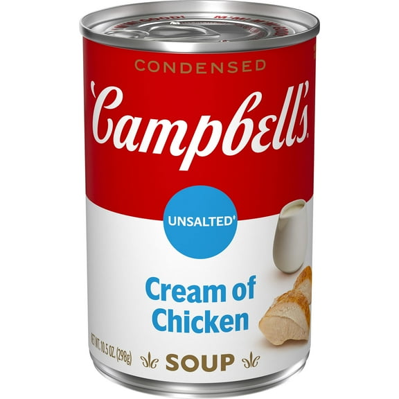 Campbell’s Condensed Unsalted Cream of Chicken Soup (Pack of 3)