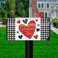 thumbnail image 2 of Briarwood Lane Checkered Valentine Large Oversized Mailbox Cover, 2 of 5