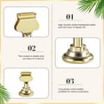 thumbnail image 2 of Urban Deco Wedding Table Numbers for Wedding Reception, Gold Table Number Holders for Weddings, Menu Holder Dual Sided Steel 1.6 Inch Pack of 16 Picture Holders for Tables (Gold), 2 of 7