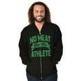thumbnail image 5 of No Meat This Athlete Vegetarian Funny Zip Up Hoodie Men's Women's Brisco Brands S, 5 of 5