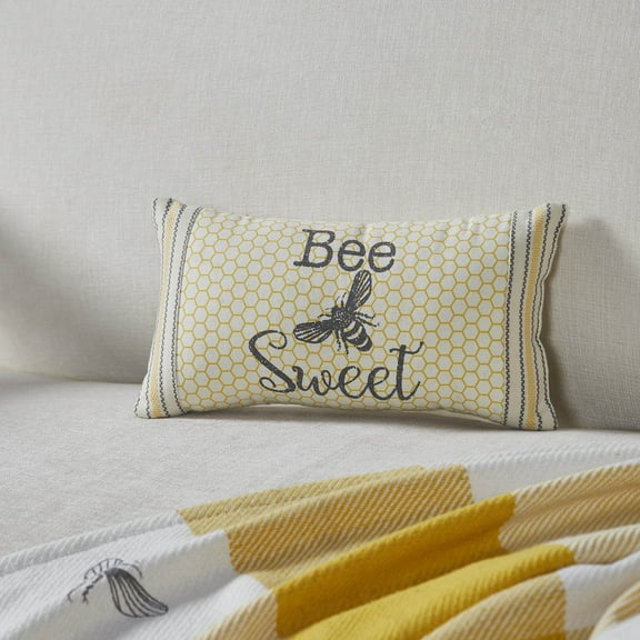 VHC Brands Buzzy Bees Bee Sweet Pillow 7x13