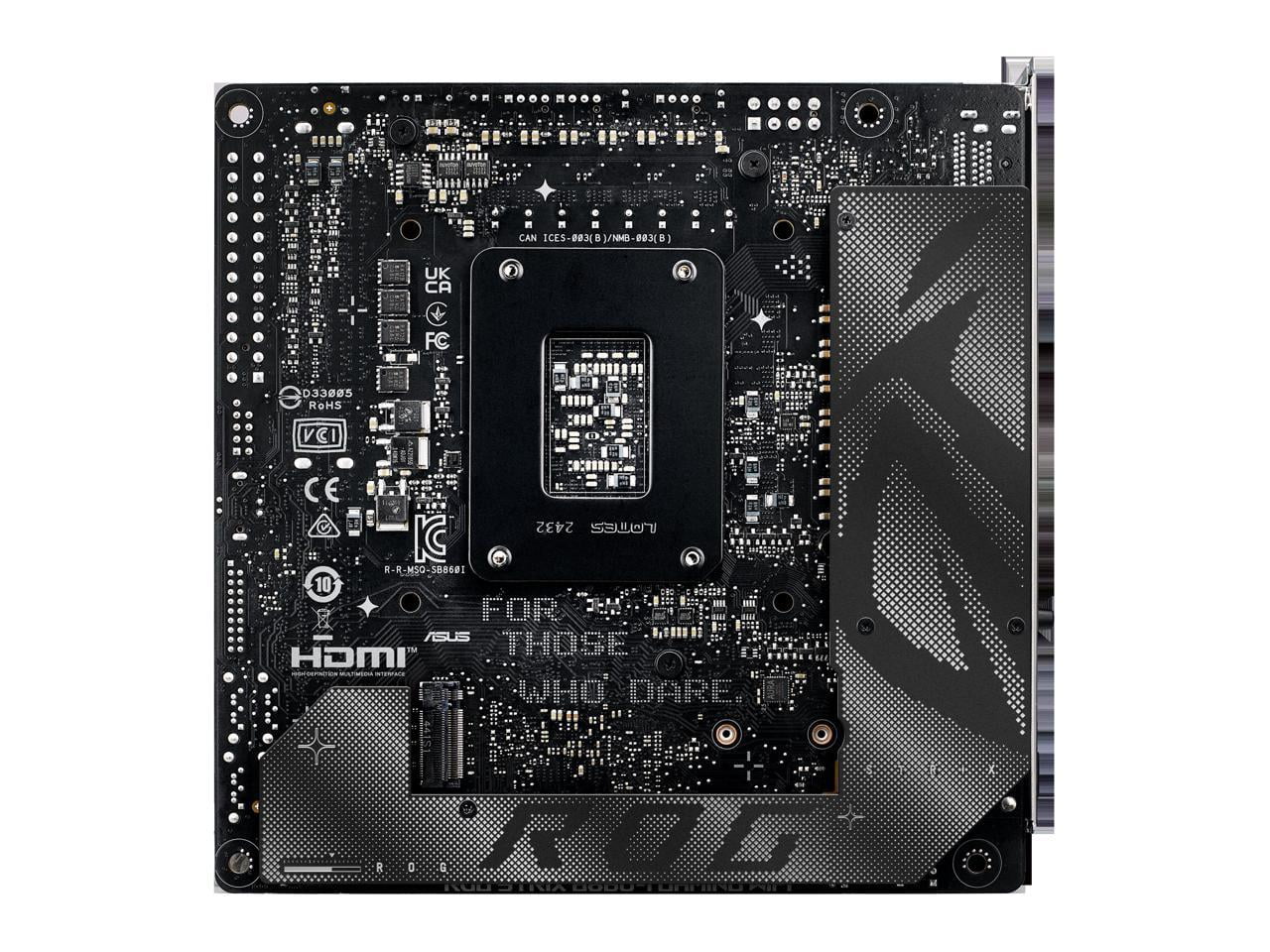 Asus ROG Strix B860-I GAMING WIFI Gaming Desktop Motherboard - Intel B860 Chipset - Socket LGA-1851 - Mini ITX (rogstrixb860-igamingwifi)