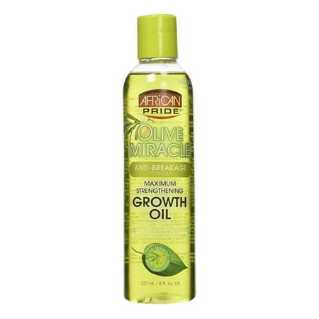 African Pride Olive Miracle Anti-Breakage Maximum Strengthening Hair Growth Oil, 8 (Best Olive Oil For Hair Growth)