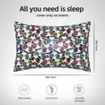 thumbnail image 4 of KLL Panda And Glasses Pattern Silk Pillowcase for Hair and Skin Standard Size 20"X 30" Soft Breathable Pillow Covers for Sleeping, 4 of 6
