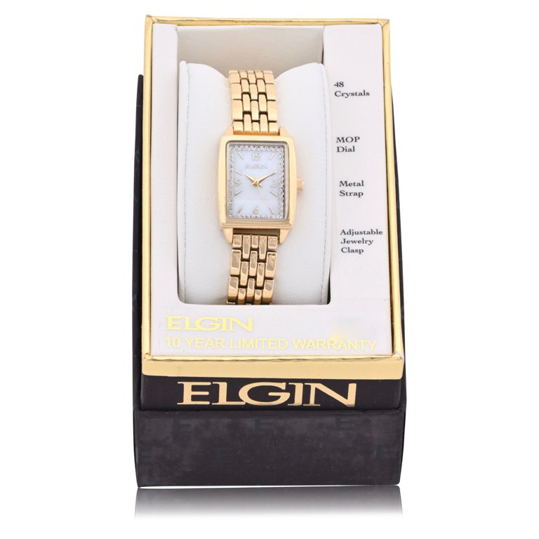 Elgin Adult Female Watch in Gold with Mother of Pearl Dial  display picture 1