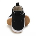 thumbnail image 5 of Tao Tao Baby Boy Girl Sneakers High-Top Ankle Shoes Non Slip Soft Sole Infant Toddler Prewalker First Walker Crib Shoes Casual Soft Sole Shoes Black 0-3 Months, 5 of 6
