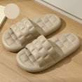 thumbnail image 2 of PEASKJP Men's Slide Sandals Non-Slip Pillow Sandals Open Toe Shower Sandals Men’s Tunnel Slide Sandal Coffee 43, 2 of 5