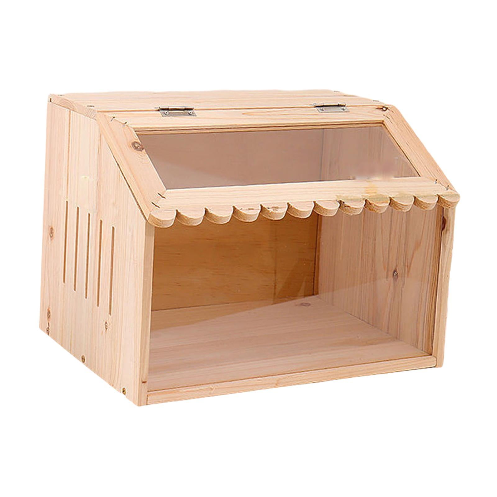 Stgfyxgs Chicken Brooder Box Chicken Coop Small Animals Habitat Sturdy Incubator Wood Quail Cage for Birds Quails Hamsters Chick Ducks 40x30x30cm