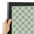 thumbnail image 4 of PinPix 16x16 Custom Cork Bulletin Board Argyle Lime Green Poster Board Has a Fabric Style Canvas Finish, Framed in Argyle Lime Green, by ArtToFrames (PinPix-641), 4 of 6