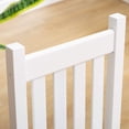 thumbnail image 6 of BplusZ Child's Porch Rocking Chairs Set of 2 - Perfect for Indoor or Outdoor Patio Use, Small Wooden Rocker for Kids Ages 6-10, White, 6 of 7