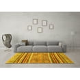 thumbnail image 3 of Ahgly Company Indoor Rectangle Abstract Yellow Modern Area Rugs, 6' x 9', 3 of 4