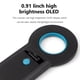 thumbnail image 3 of Lector de tarjetas con microchip para perros RFID Animal Chip Scanner 2.4G Animal RFID Reader Pantalla OLED (negro inalámbrico), 3 of 9