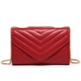 thumbnail image 1 of Bolso bandolera Dasein acolchado de noche rojo para mujer, 1 of 6