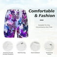 thumbnail image 5 of Lsque Mens Swim Trunks Flying Butterflies Pattern - Bathing Suit Compression Liner - Beach Swim Shorts Swimwear - (S-3XL) - Stretch Quick Dry -XX-Large, 5 of 9