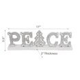 thumbnail image 3 of Maison Concepts Christmas Silver Diamond Word Stand Peace (17L X 2W X 5.5H), 3 of 3