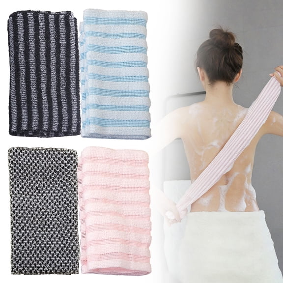 4 Pack Exfoliating Shower Towel,2026 New Exfoliating Shower Towel 40 Inches for Men Women