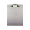 Aluminum Clipboard w/High-Capacity Clip 1" Clip Cap, 8 1/2 x 12 Sheets, Silver