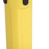 Visiontron P101 PRIME Outdoor Yellow Aluminum Retractable Belt Stanchion, 10′ Belt - Crowd Control Store