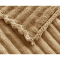 thumbnail image 5 of Flannel Fleece Blanket 80x90 Inch, Plush Bunny Soft Throw for Couch & Nap with Pompom Fringe, 5 of 7