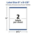 thumbnail image 6 of Avery Glossy White Rectangle Labels, 5" x 8-1/8", 100 Total, 6 of 9