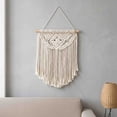 thumbnail image 7 of Dtchengua Woven Wall Hanging Boho Geometric Woven Tapestry Beige & Grey Cotton Handmade Bohemian Art Decor with Tassel Craft Ornament for Bedroom Living Room Apartment Nursery, 7 of 7