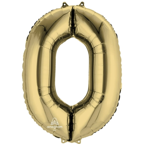 Elevate Your Party with 34-inch White Gold 'O' Foil Balloon - Superior Float Time!