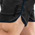 thumbnail image 5 of Men's Mesh Booty Workout Shorts 3 Inch Lightweight Quick Dry Athletic Sportswear Gym Workout Retro Running Short Shorts Dark Blue, 5 of 5